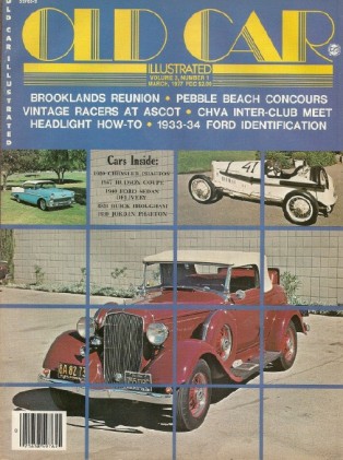 OLD CAR ILLUSTRATED 1977 MAR - '33-34 FORD IDENTIFICATION, BROOKLANDS REUNION